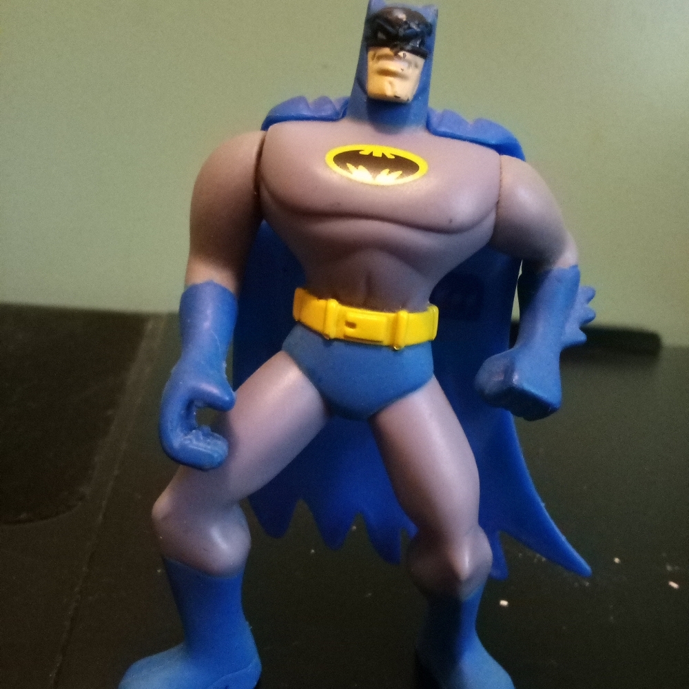 DC Comics The Bold and the Brave Gray and Blue Batman McDonalds Happy Meal Toy